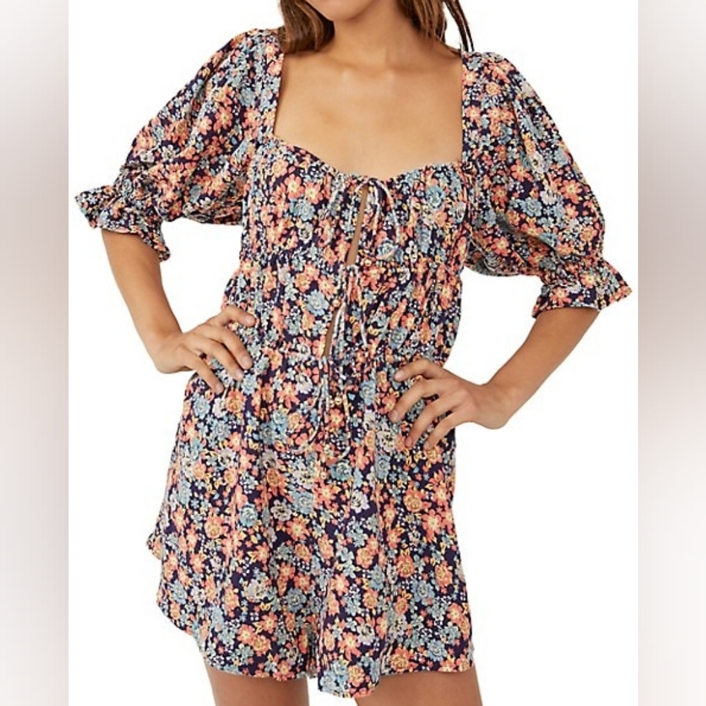 Free People Show Me Love Floral Romper NWT Size US S